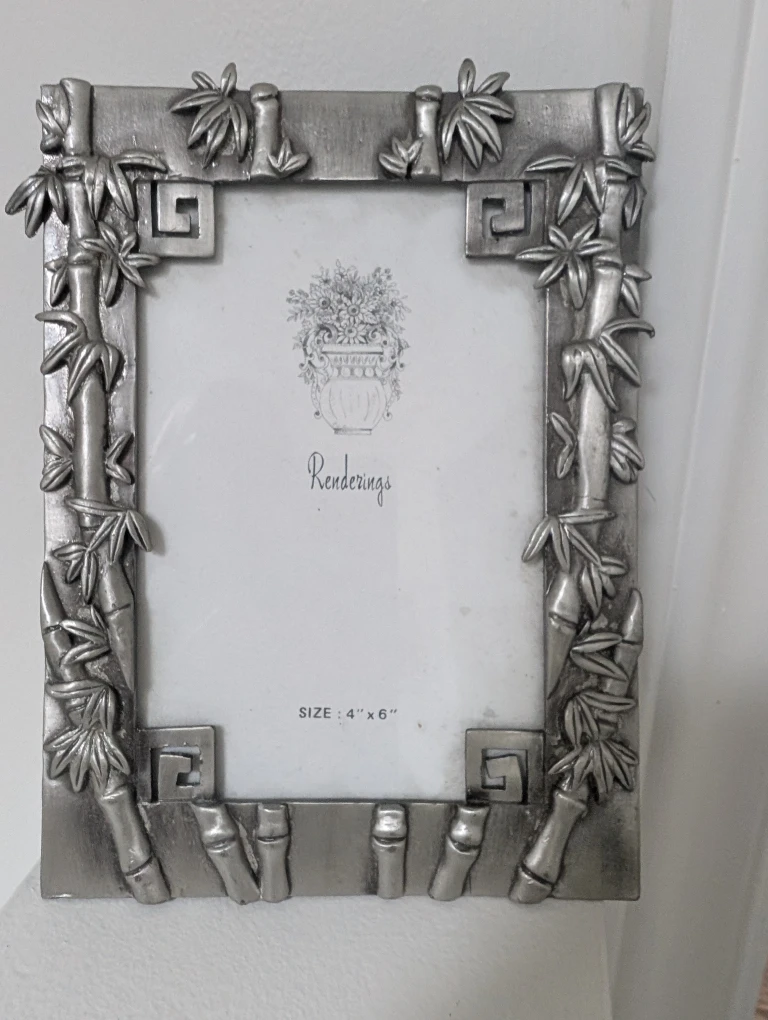 Bamboo design 4x6 Picture Frame