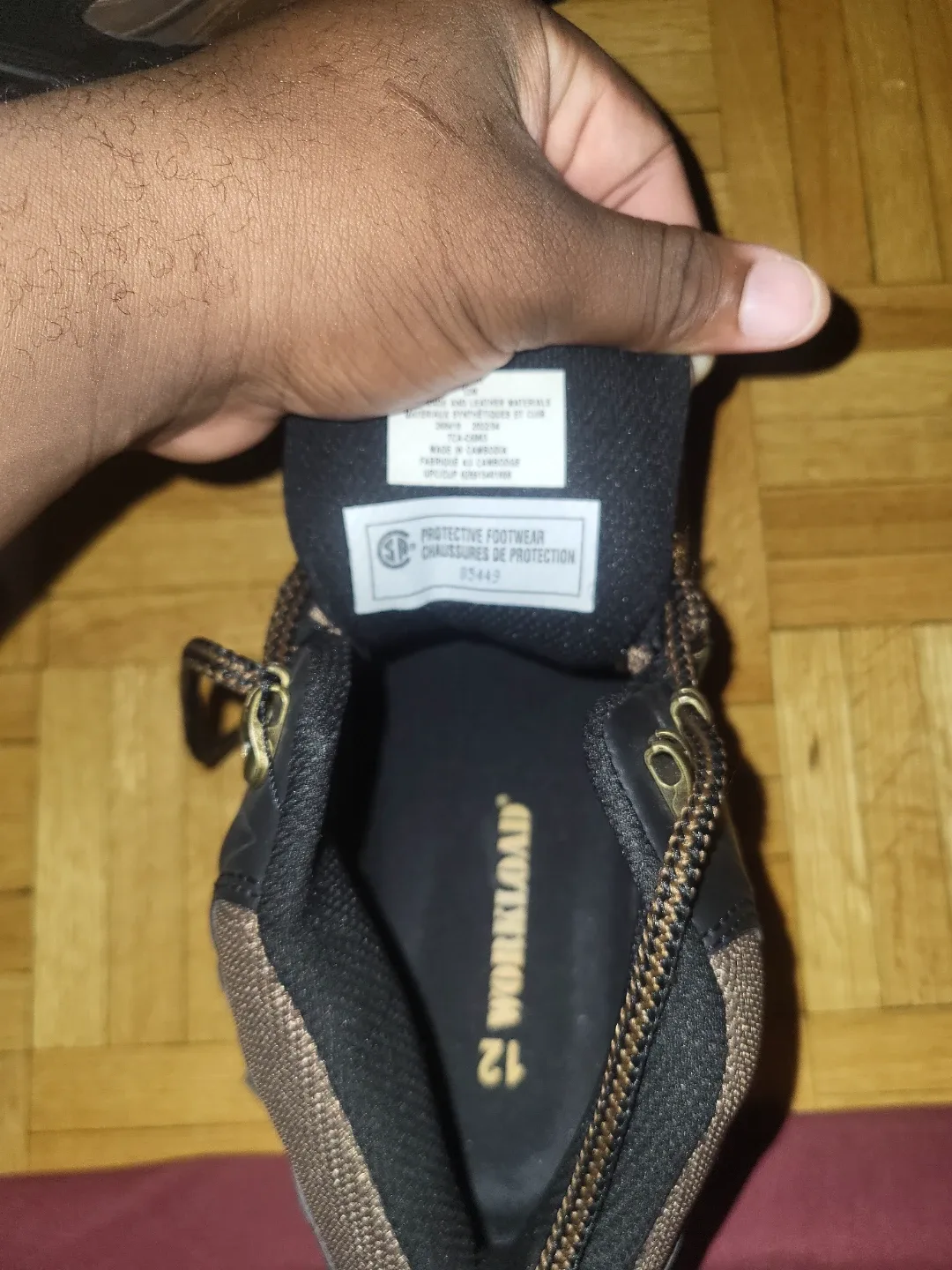 Workload Brown Leather Work Boots - Size 12 image indicator(3)