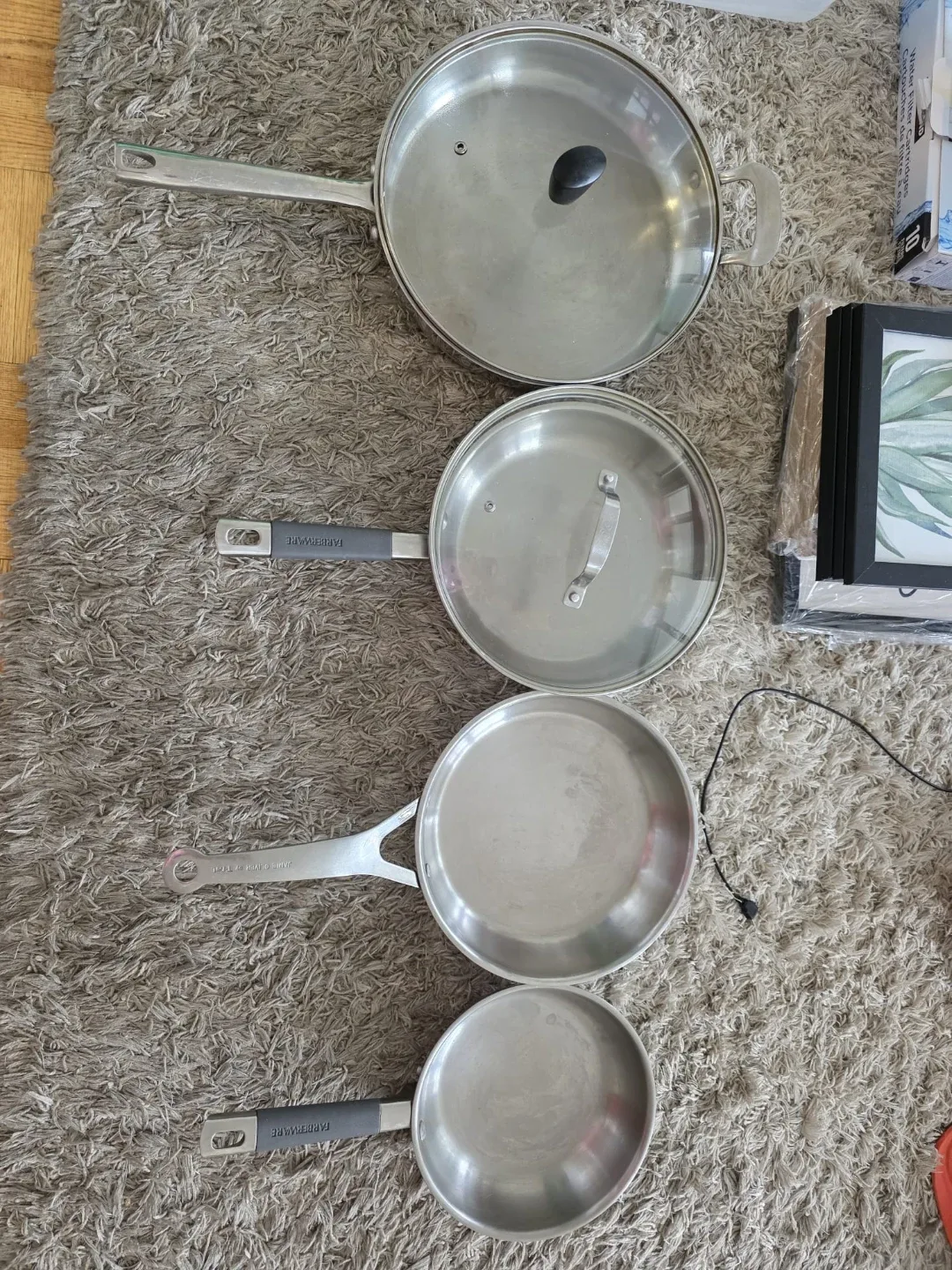 Farberware & Jamie Oliver Fry Pans - Set of 4