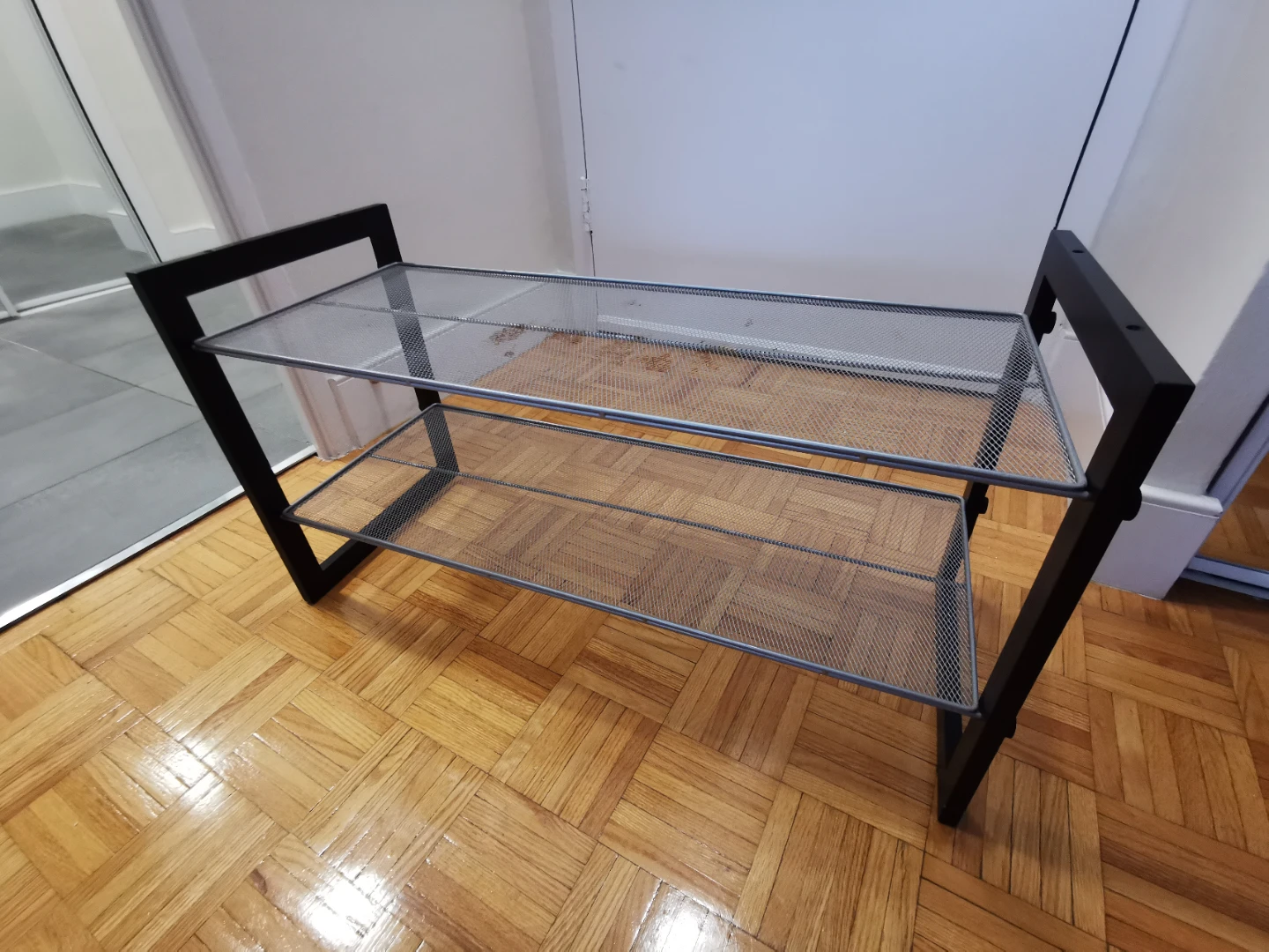 Mainstays Black Shoe Rack Two Tier - photo 2