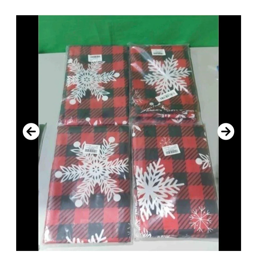 New Homing Buffalo Plaid Christmas Rectangle Tablecloth - 60x120 image indicator(2)