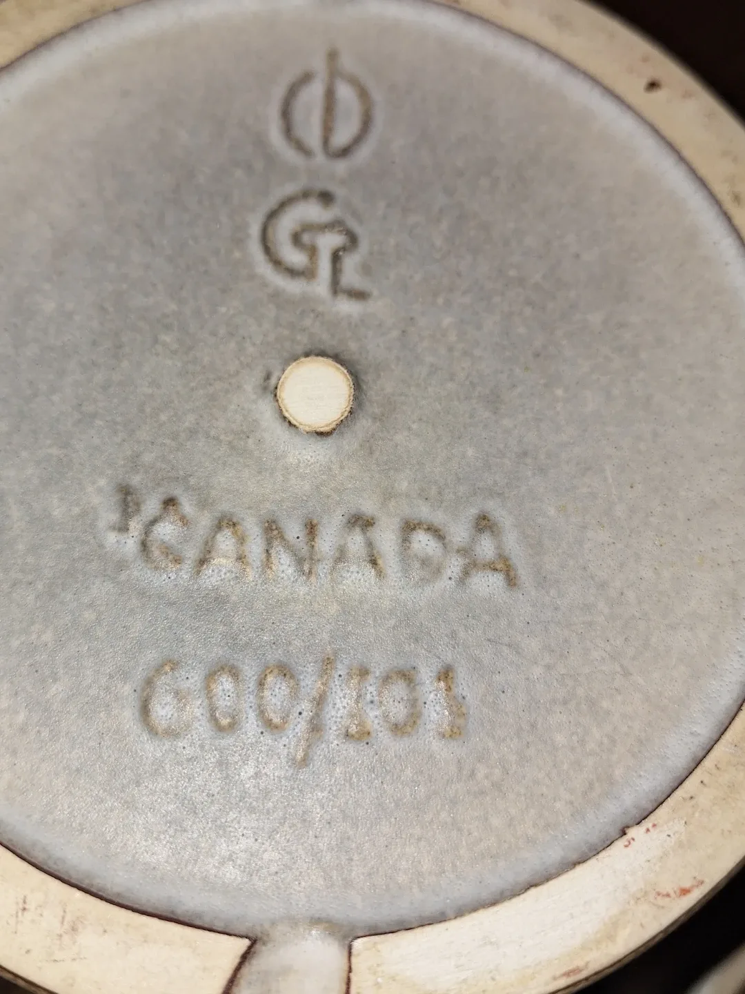 Vintage CG Canada Teapot - Brown & Beige image indicator(4)