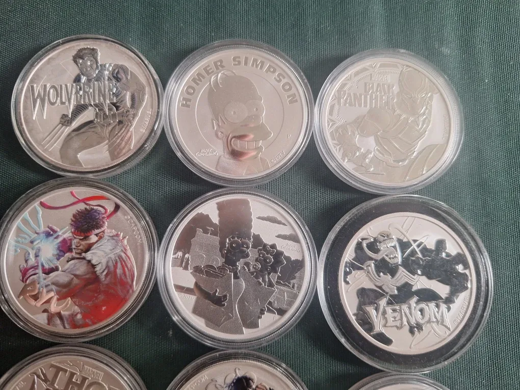 Various Perth Silver  Coins Simpsons and Marvel Super Heroes New image indicator(2)