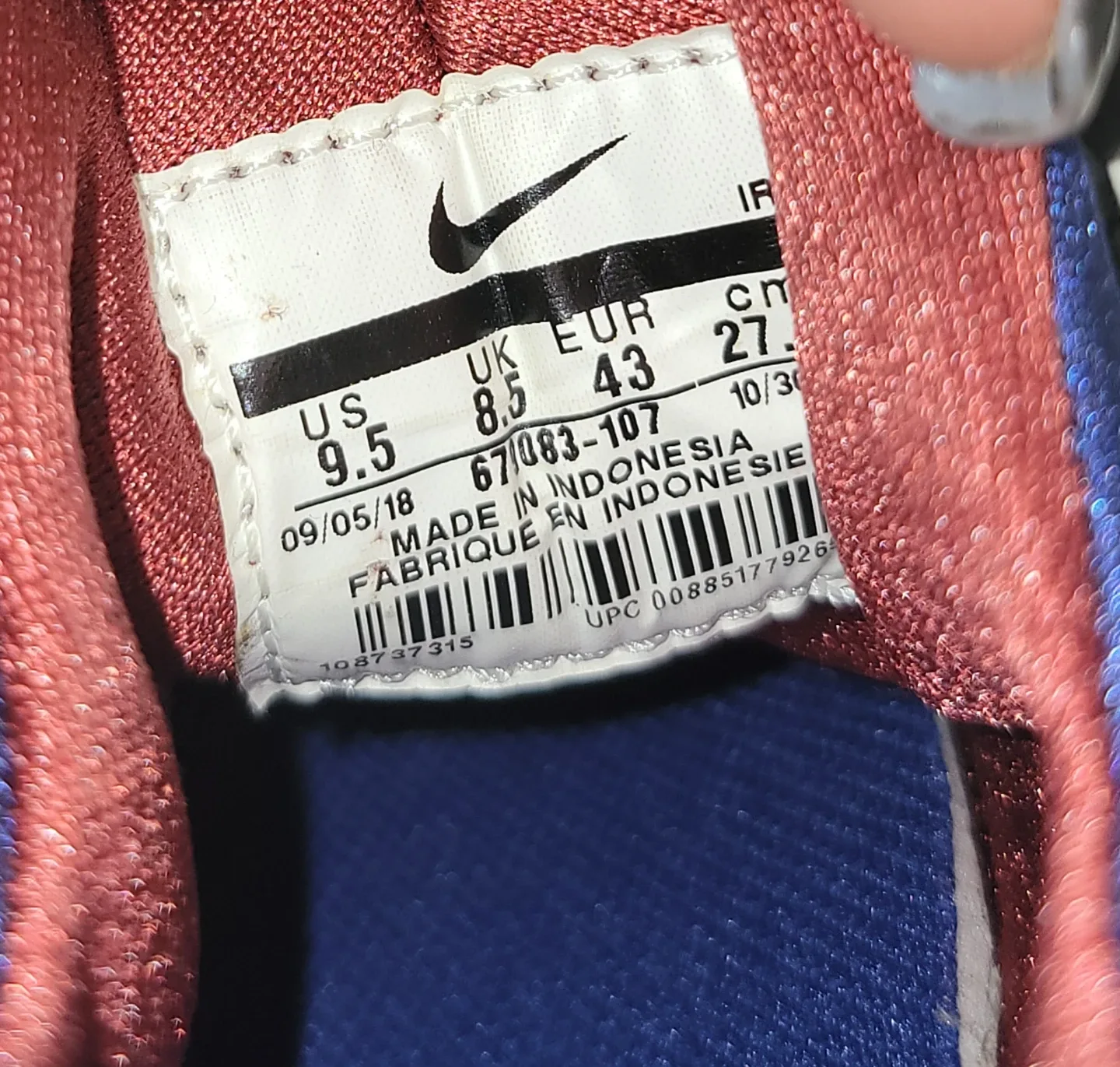 Nike Air Trainer Huarache Size 10.5 image indicator(7)