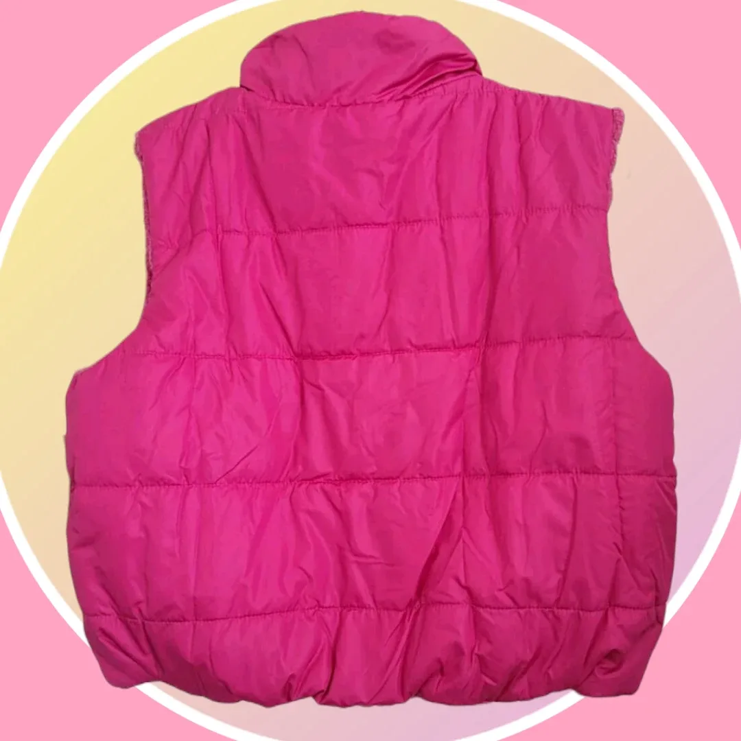 NWT Reversible Quilted Puffer / Sherpa Fleece Vest 3XL image indicator(3)