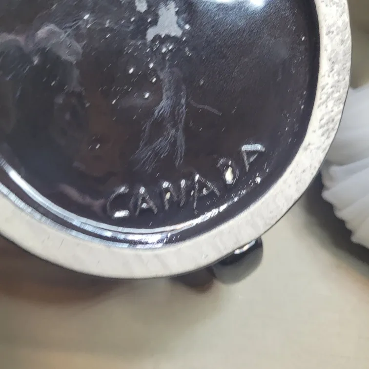 Unique Vintage Canadian Pottery Drip Glaze OverSized Mug.. image indicator(4)