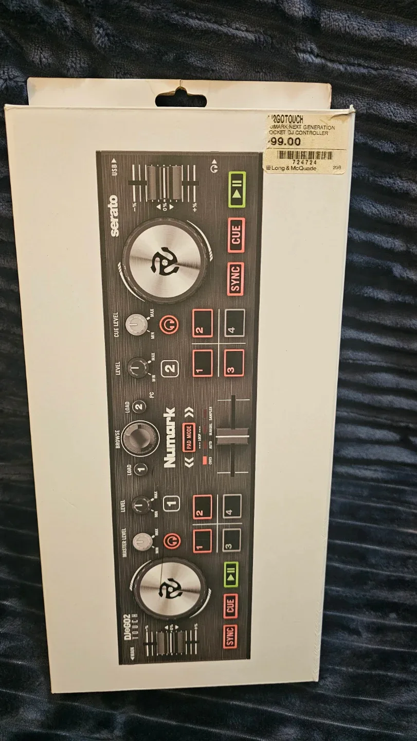 Numark DJ2GO2 Touch Pocket DJ Controller - NEW image indicator(2)