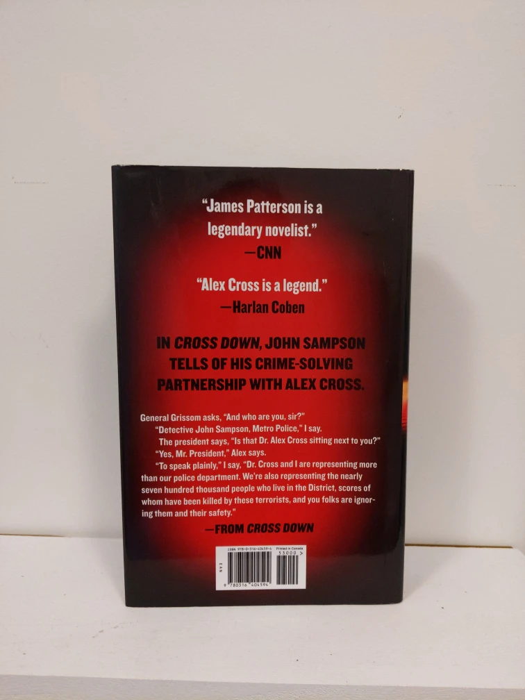 Bestseller, NEW hardcover, Cross Down by James Patterson - photo 3