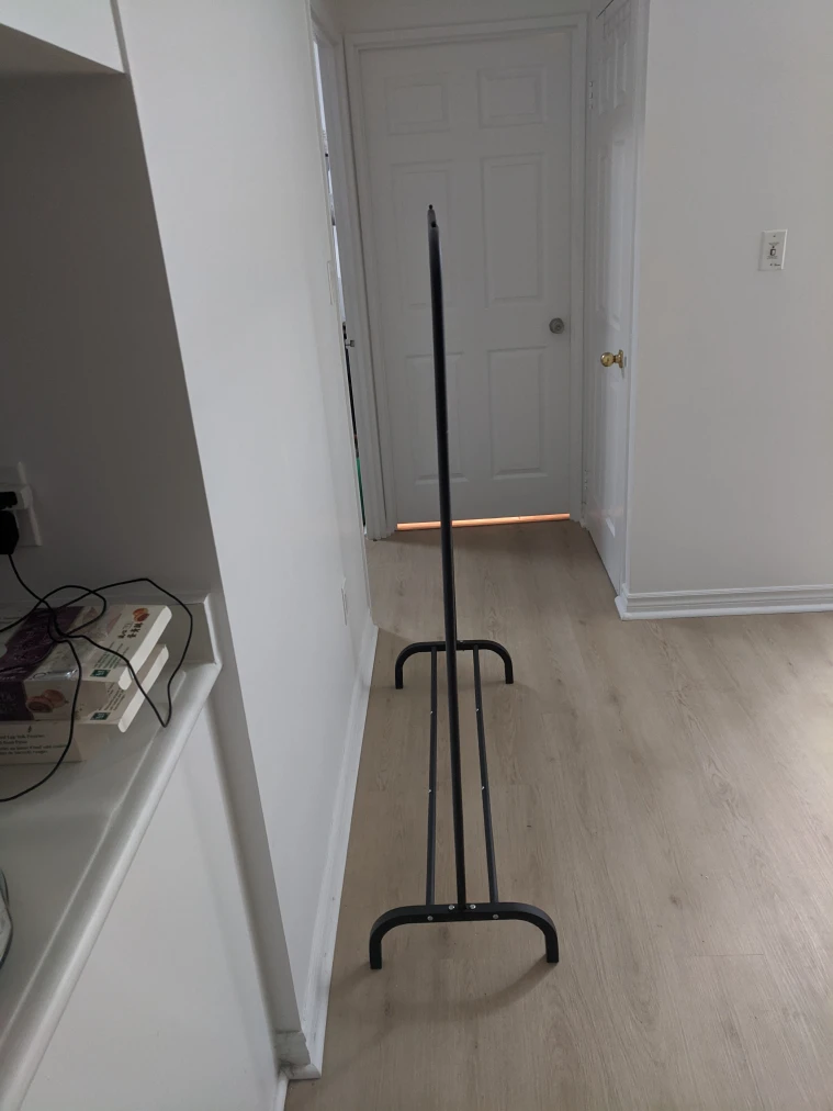 Black Metal Clothes Rack - photo 2