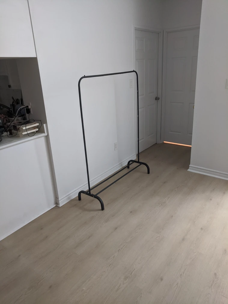 Black Metal Clothes Rack - photo 3