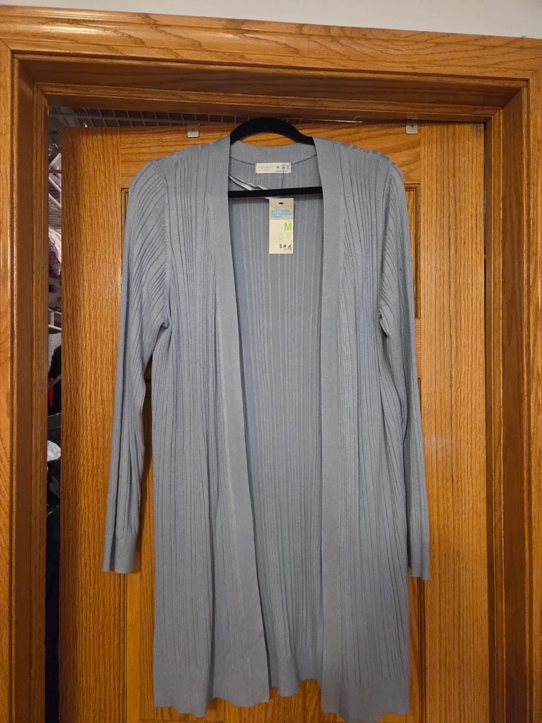 New Primark Cares Blue Cardigan - Size M thumbnail