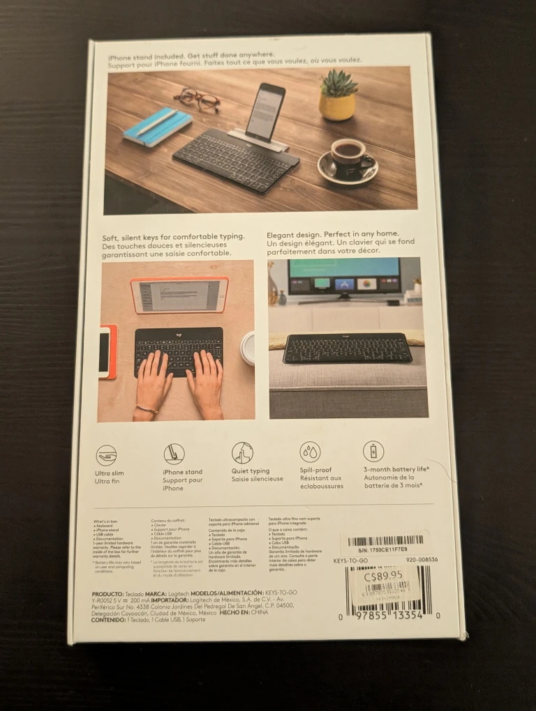 Logitech Keys-to-Go Ultra-Slim Keyboard - Black - photo 3