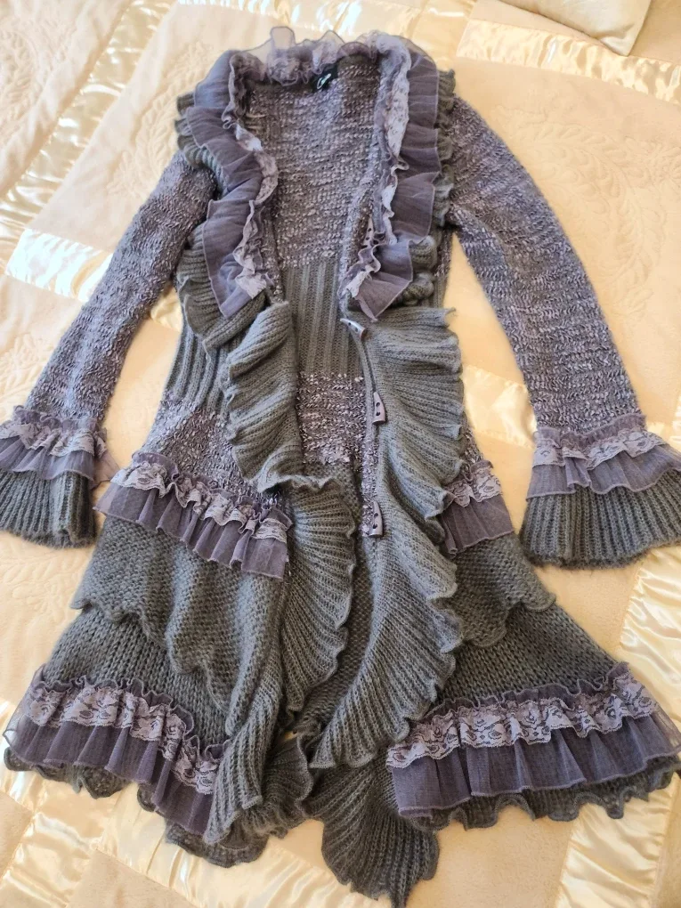 Ruffle Cardigan size Large image indicator(3)