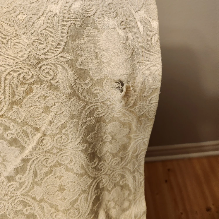 Embossed Patterned Curtains - Off White - photo 4
