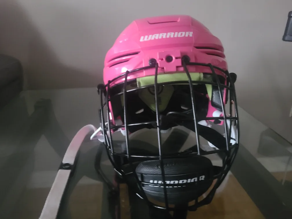 Kids' Hockey Helmet Warrior - Alpha One Youth Combo Pink image indicator(2)