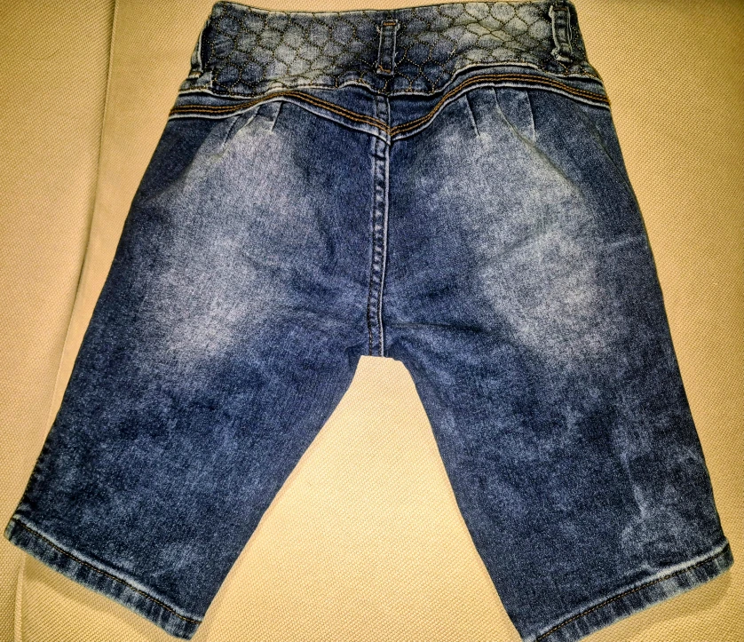 Modern blue denim shorts - photo 4