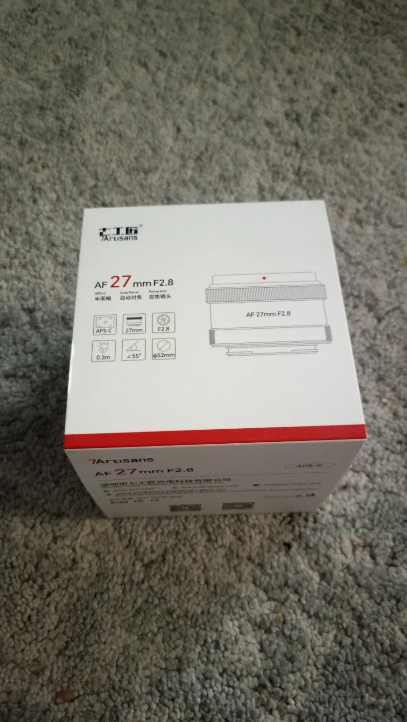 7Artisans AF 27mm F2.8 Lens - Like New! image indicator(2)