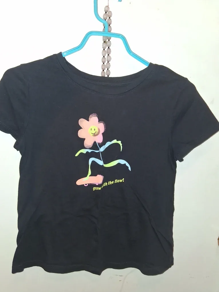Gap Kids Black T-Shirt - XXL (14-16)