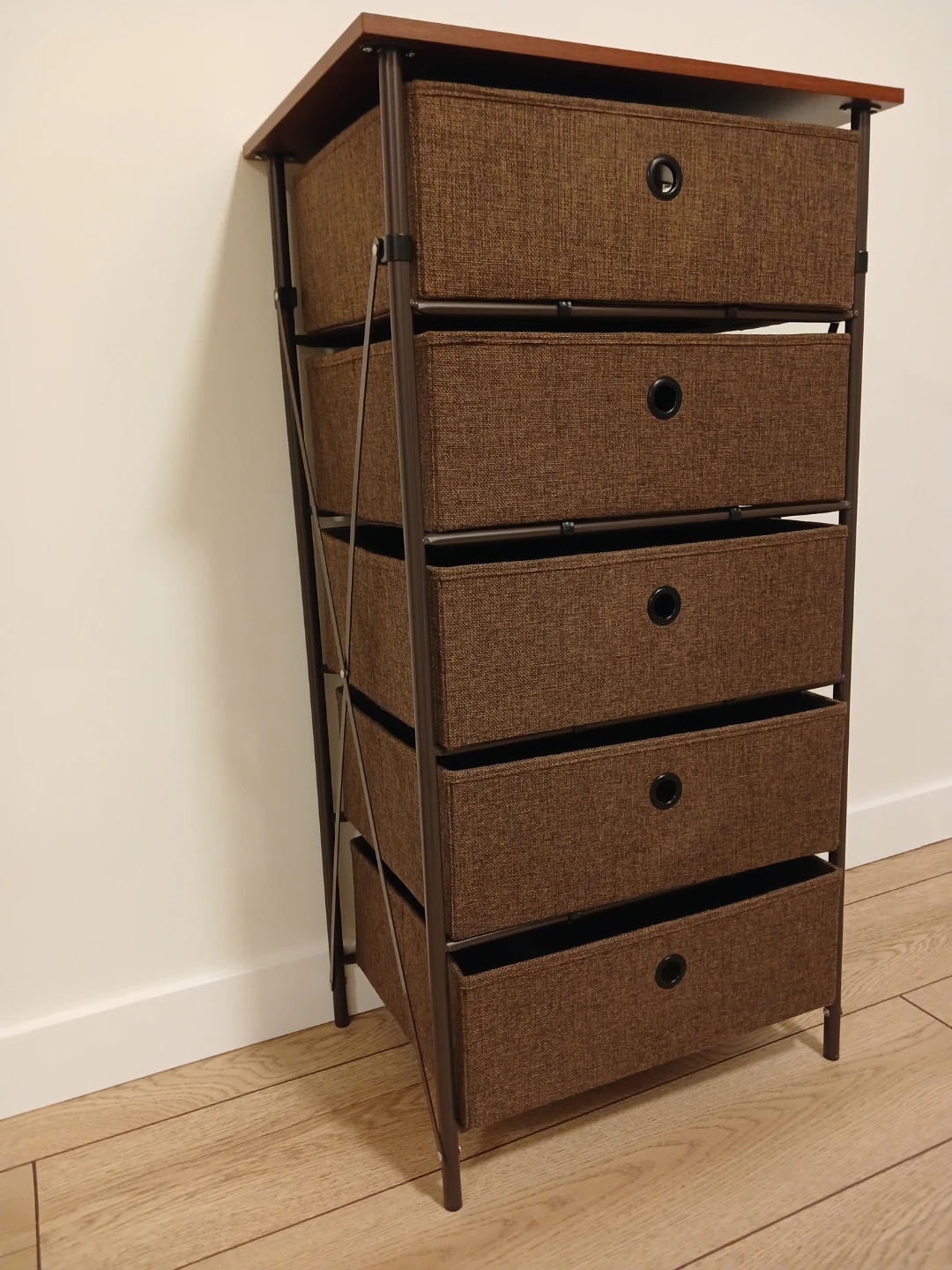Brown 5-Drawer Storage Tower - photo 2