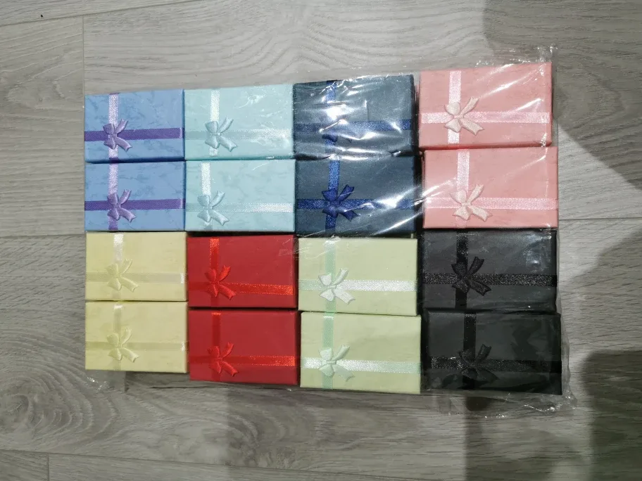 Small Assorted Colour Jewellery Boxes