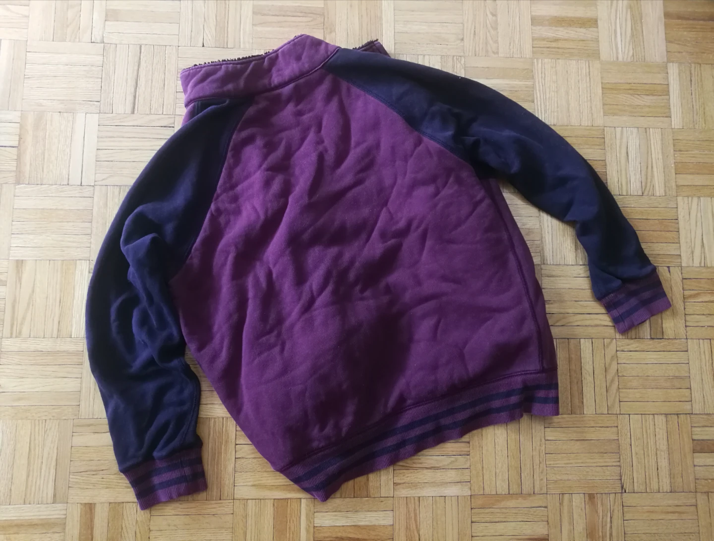 Vintage Uniqlo Maroon Fleece Lined Jacket - XL/L - photo 2