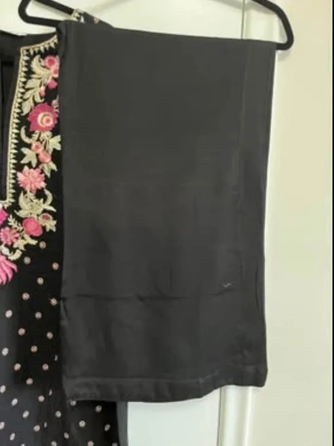 Sapphire Embroidered Black Salwar Kameez image indicator(3)