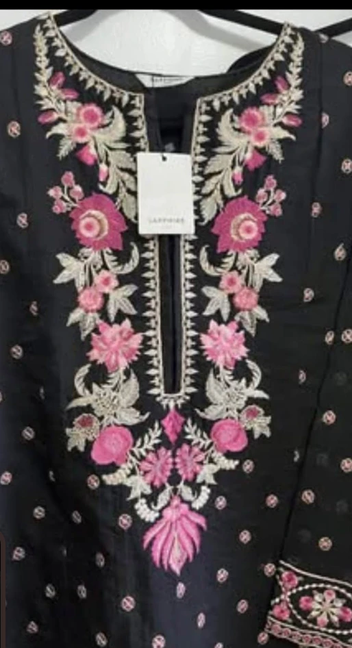 Sapphire Embroidered Black Salwar Kameez - photo 4