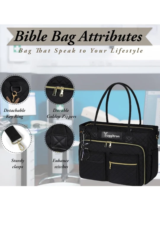 Yuggitron Black Bible Bag/Tote - photo 3