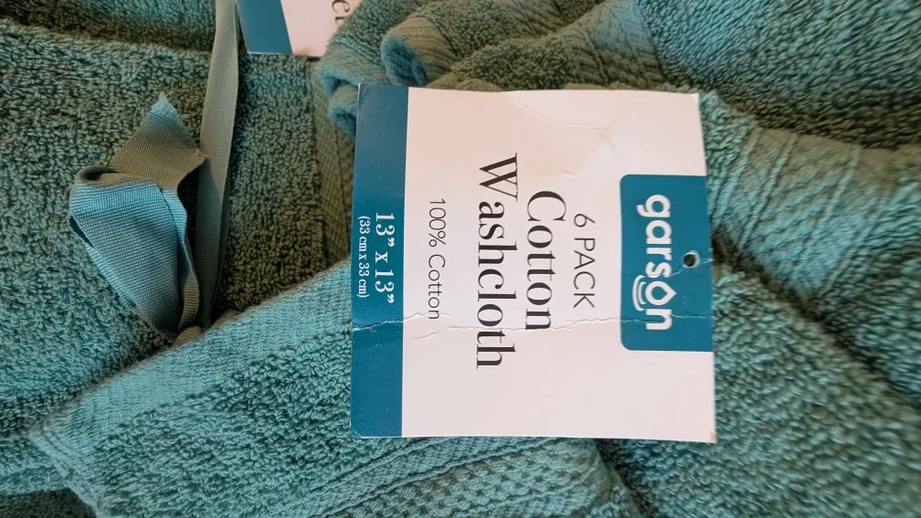 Garson 12-Pack Cotton Towel Set - Teal image indicator(4)