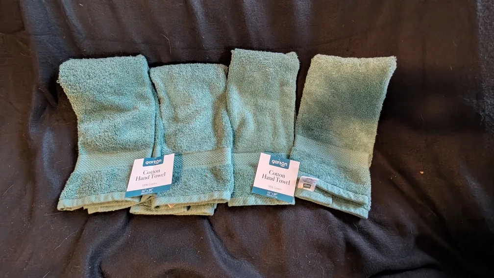 Garson 12-Pack Cotton Towel Set - Teal image indicator(5)