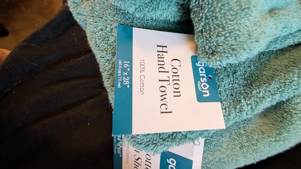Garson 12-Pack Cotton Towel Set - Teal image indicator(6)