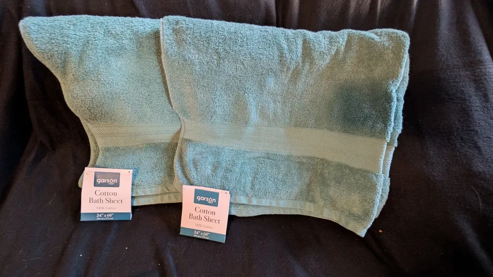 Garson 12-Pack Cotton Towel Set - Teal image indicator(8)
