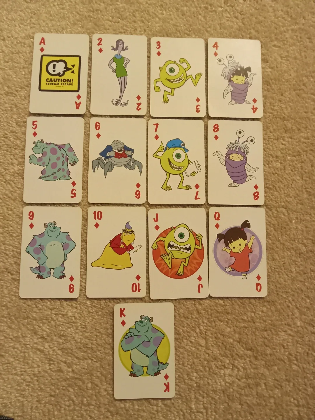 Monsters, Inc. Vintage Playing Cards and Case image indicator(4)