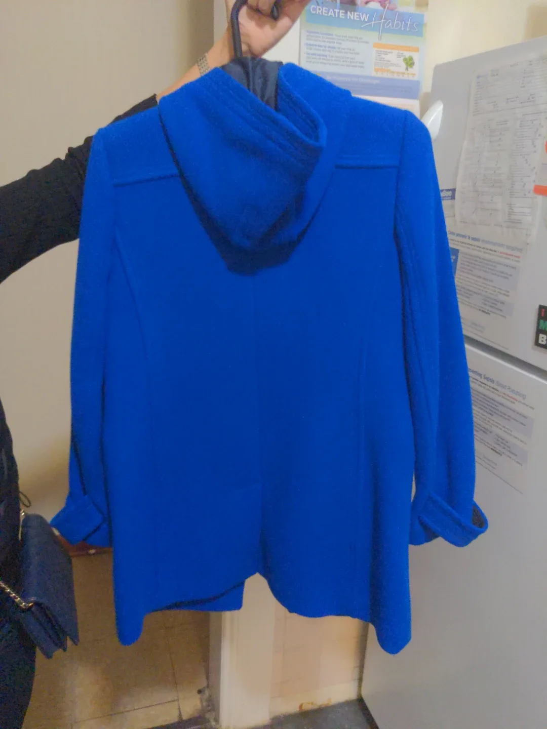 J.Crew Blue Wool Duffle Coat image indicator(2)