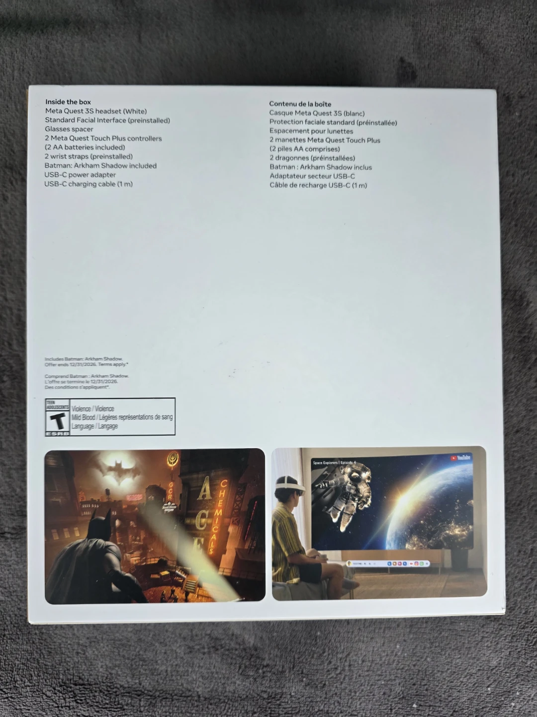 Meta Quest 3S (128GB) + Batman Game - photo 4