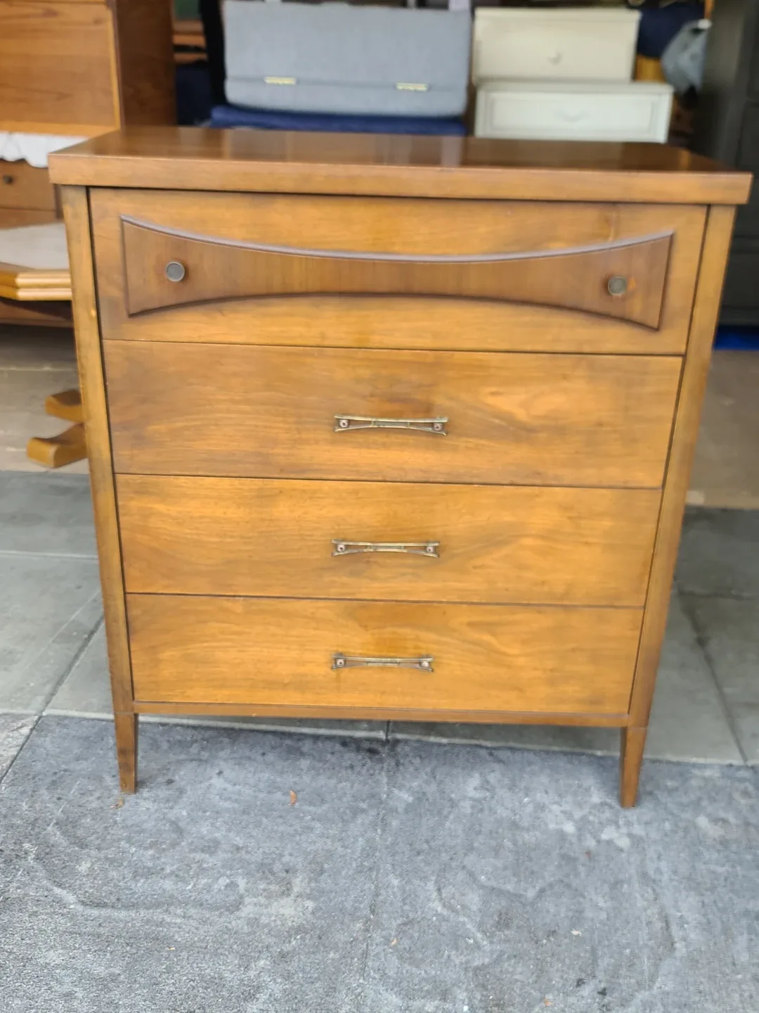 Vintage Wooden Dresser - 4 Drawers