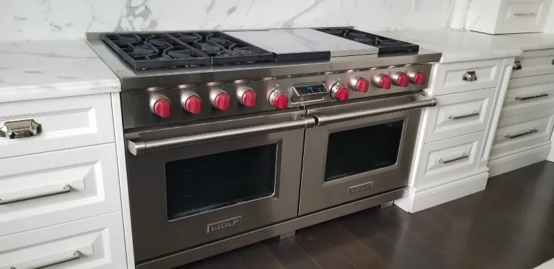 Wolf Stainless Steel Double Oven Range