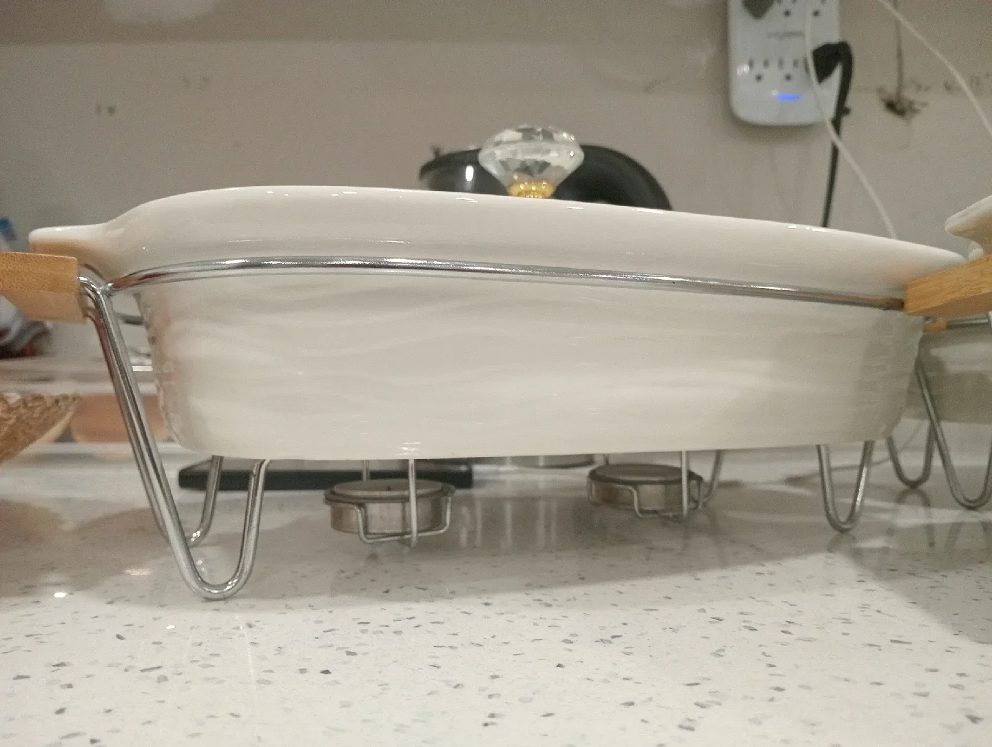 White Serving Dishes with Lids