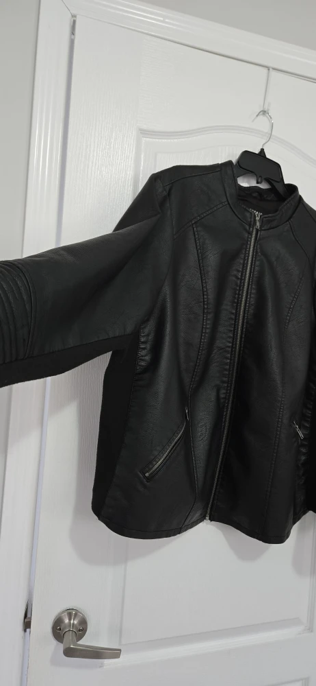 Torrid Black Faux Leather Moto Jacket - photo 3