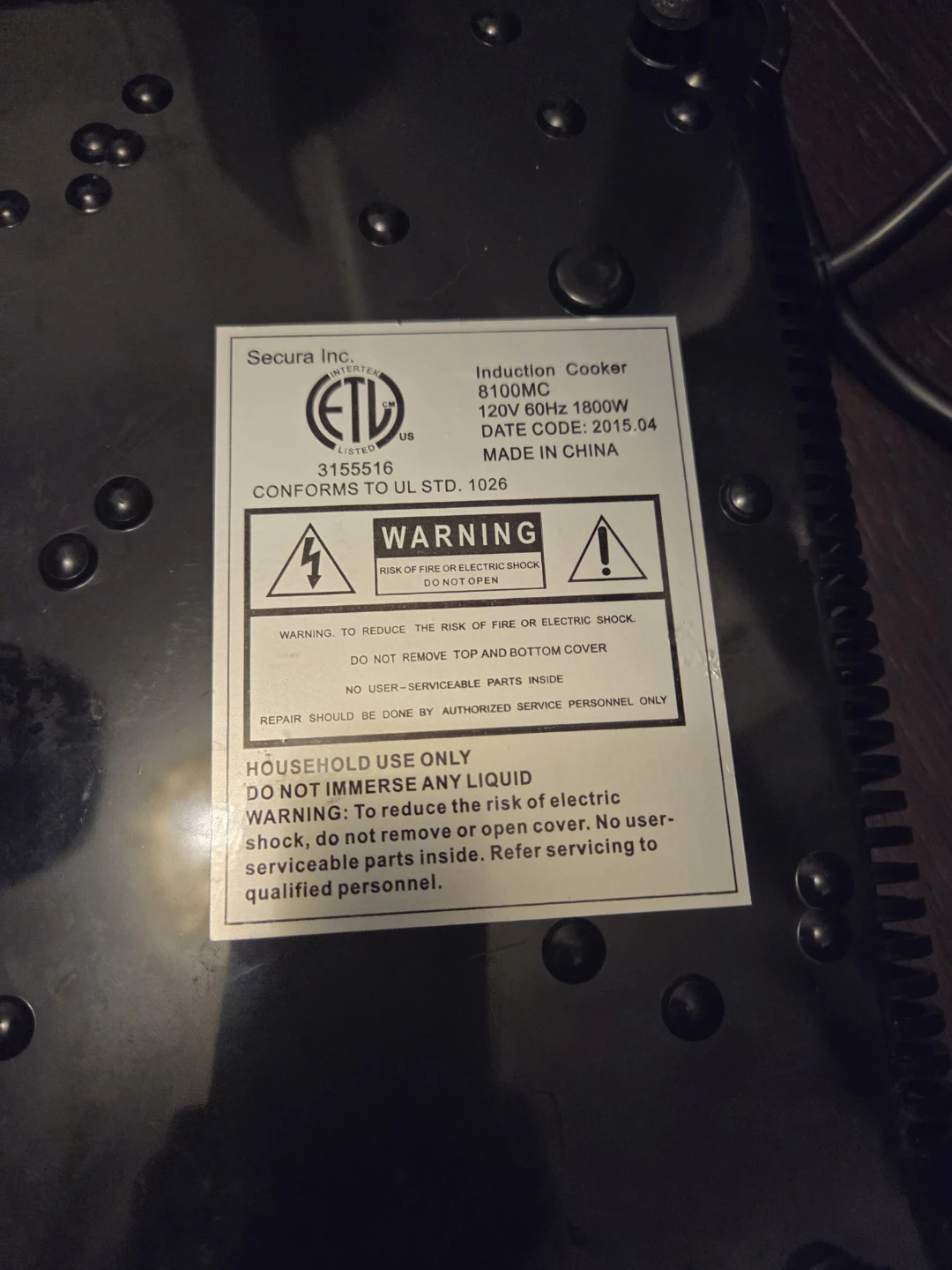Duxtop 8100MC Induction Cooktop Expert - photo 2