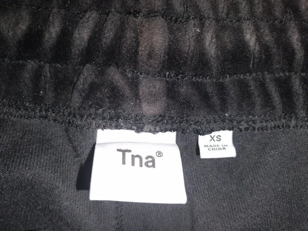 Tna Black Velour Sweatpants - Size XS