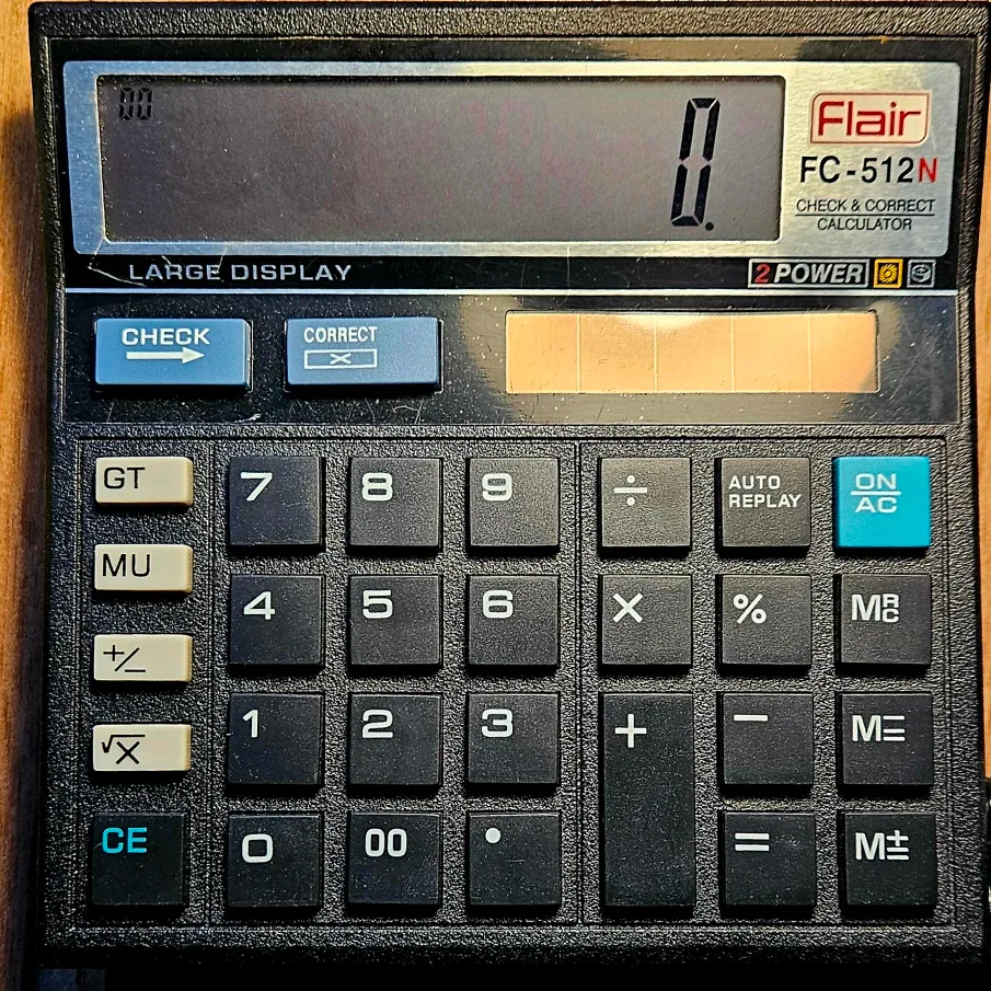 Flair FC-512N Check & Correct Calculator ✨️ #freecycle image indicator(3)