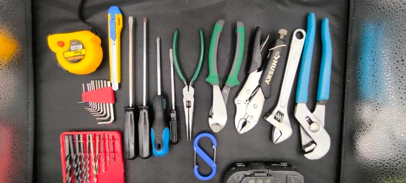 Ryobi P208B Drill Kit + Full Tool Set | Home Repair Pack image indicator(3)