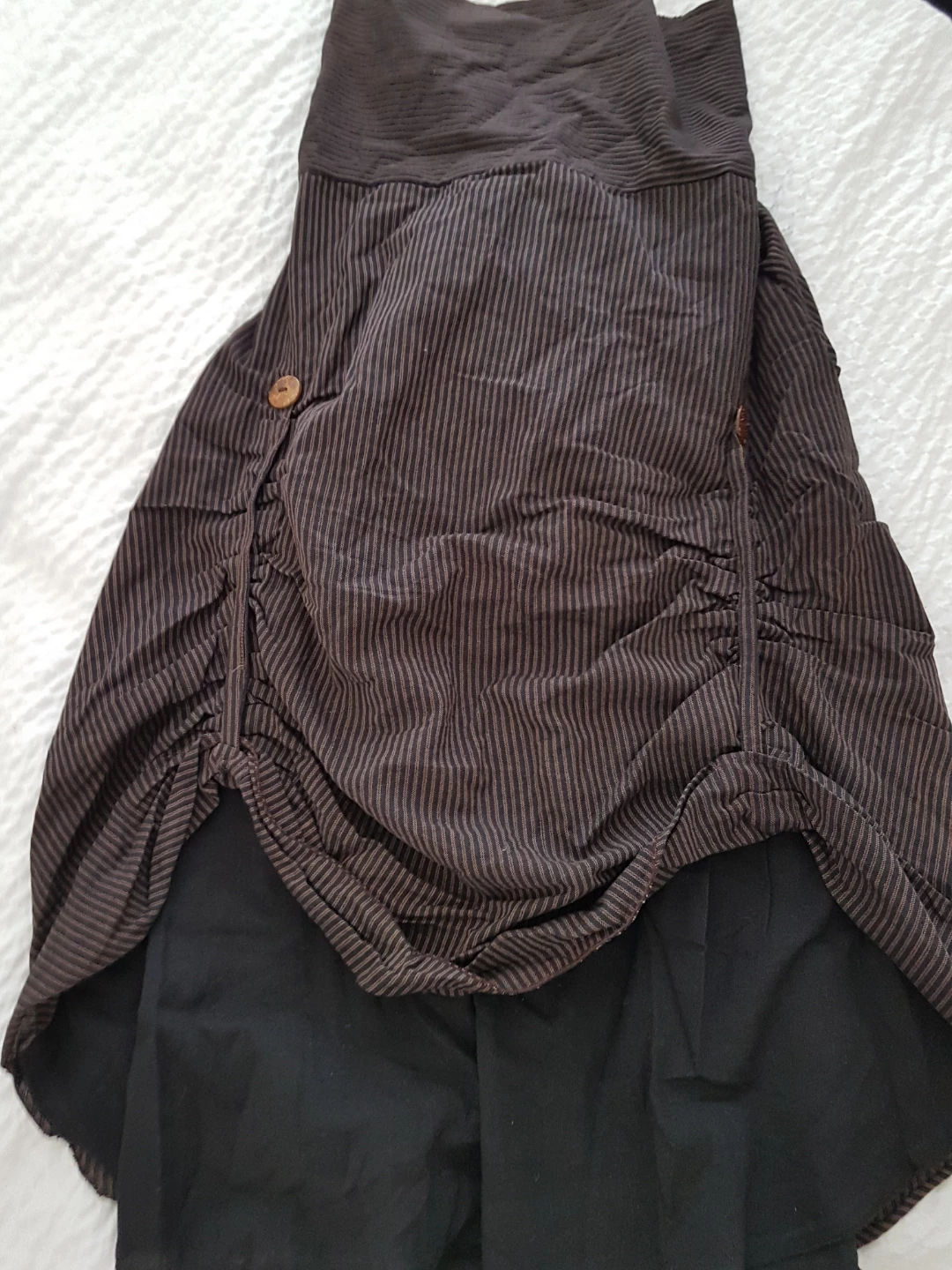 Avatar Clothing Brown Striped Skirt O/S