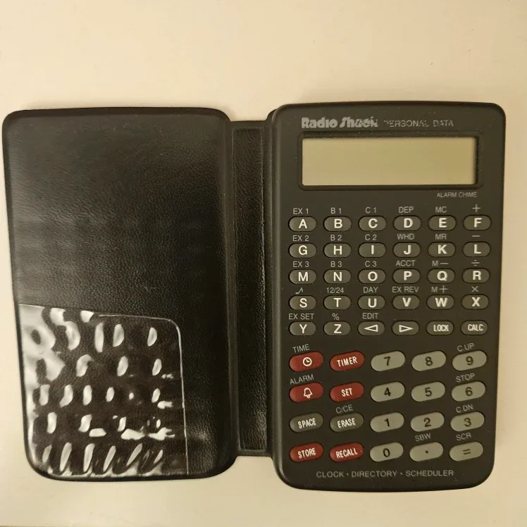 Radio Shack Personal Data, Clock, Directory, Scheduler image indicator(3)