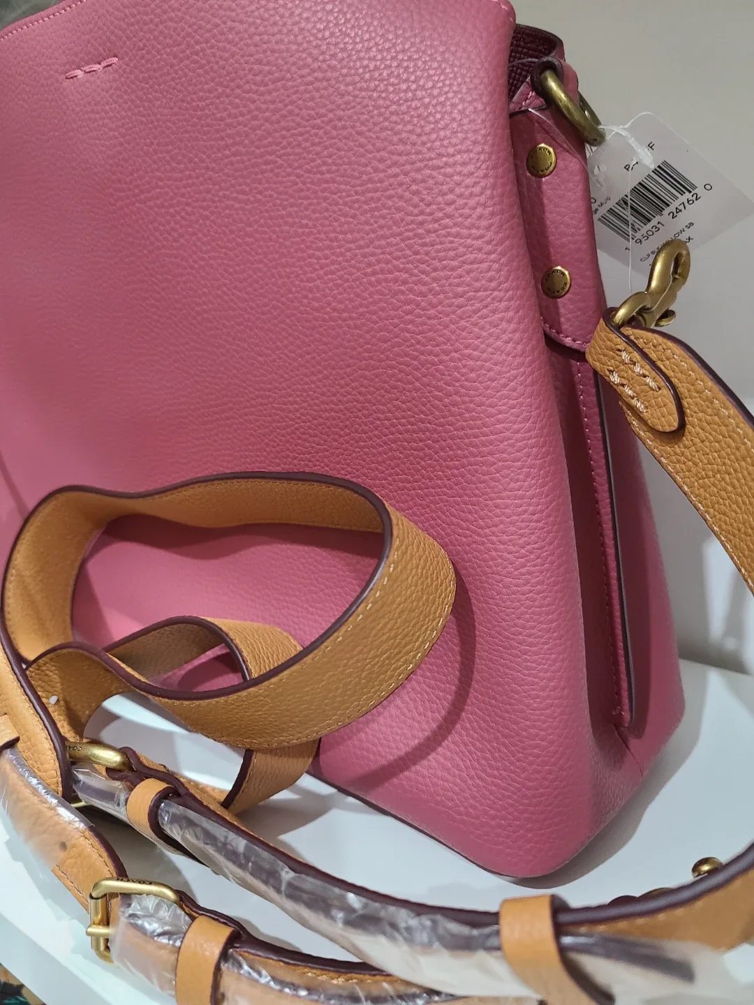 Coach Leather Bucket Bag - Pink image indicator(3)