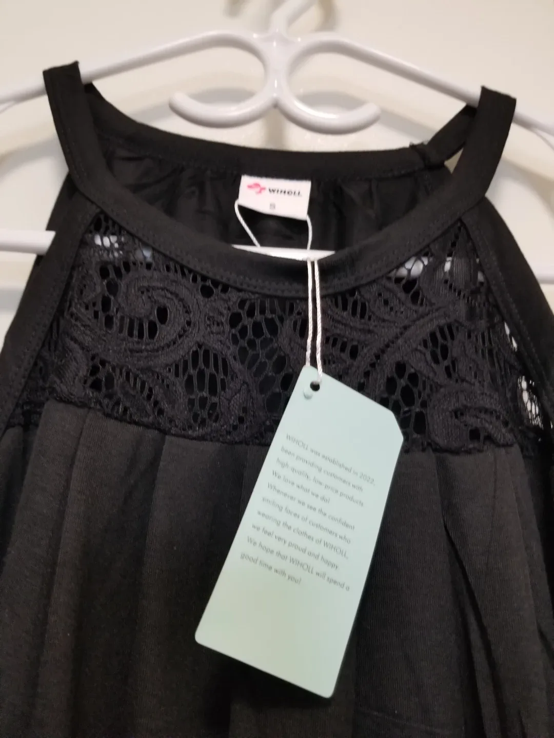 Black Lace Tank Top - Size S image indicator(3)