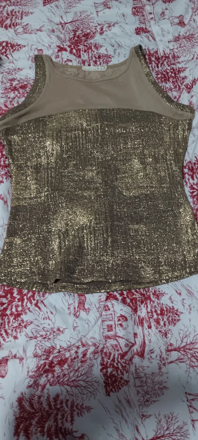 Gold Sleeveless Top - photo 2