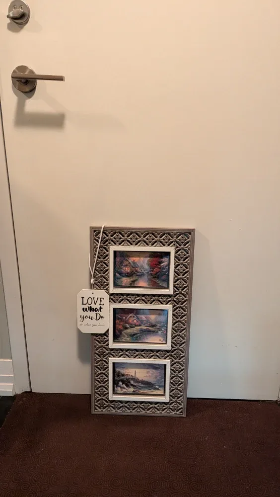 Decorative 3 Pic Picture Frame, 25" high image indicator(2)