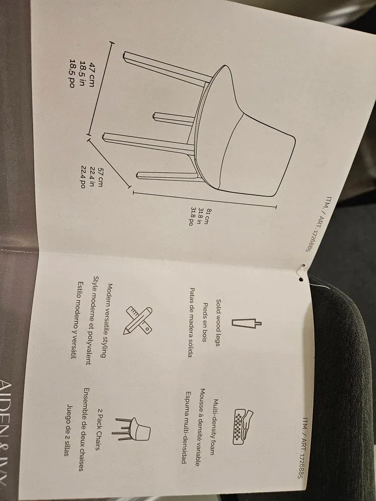 Aiden & Ivy Dining Chairs - Set of 4 image indicator(7)